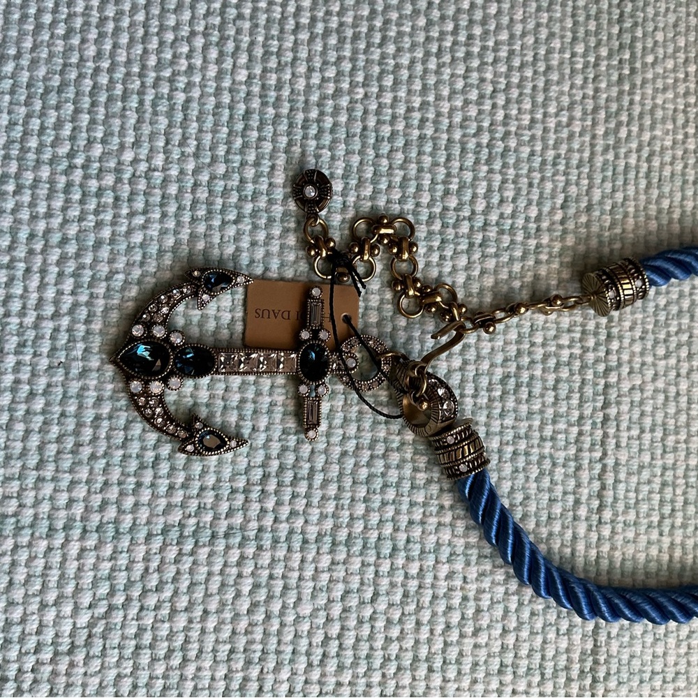 Heidi Daus Nautical Gold Anchor Necklace
